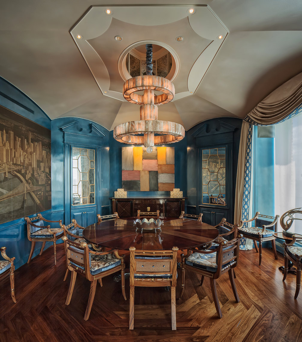 Revel the high ceilings of this amazingly designed dining room in Manhattan. architectural photographer 